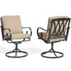 EROMMY Patio Swivel Chair Set Of 2, Outdoor Dining Chairs With Cushions, 360° Swivel Rocker Patio Chairs For Porch, Deck, And Garden - 2 of 4