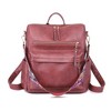 DOMETOUR PU Leather Backpack For Women Convertible Ladies Fashion Casual Large School Shoulder Bags - 2 of 4