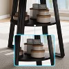 47" Round Dining Table for 4-6, Farmhouse Kitchen Table with Bottom Storage Shelf, Modern Circle Table for Dining Room or Kitchen - 4 of 4