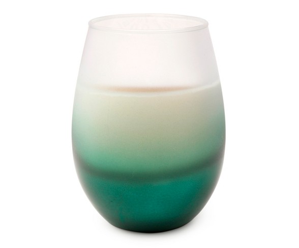 Gold Ombre Glass Candle (12oz) - Balsam Pine - Vineyard Hill Naturals by Paddywax