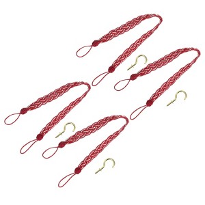 Unique Bargains Hand Woven Braided Rope Decorative Curtain Tiebacks - 1 of 4