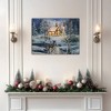 Lumabase Battery Operated Lighted Wall Art with Remote Control Winter Woods - 2 of 4