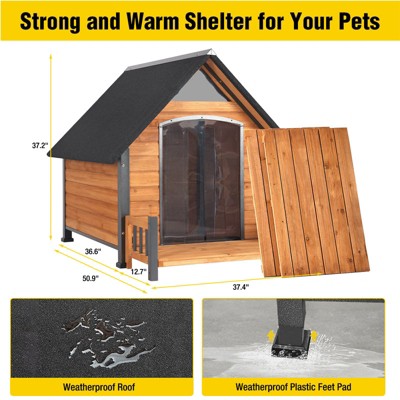 Aivituvin Insulated Dog House with Liner Inside| Iron Frame-AIR80/81/87-IN