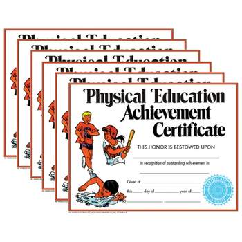 Hayes Publishing Physical Education Achievement Certificate, 8.5" x 11", 30 Per Pack, 6 Packs