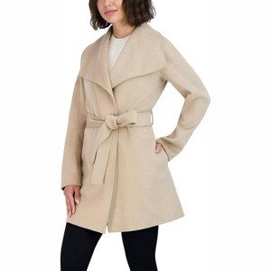 Women's Womens Ella Jacket Wool Wrap Coat with Tie Belt - T Tahari - 1 of 4