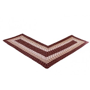 Country Stripe Collection 100% Polypropylene Reversible Indoor Area Utility Rug - Better Trends - 1 of 4