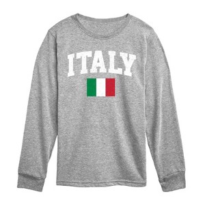 Boys' - Instant Message - Italy Flag Long Sleeve Graphic T-Shirt - 1 of 4