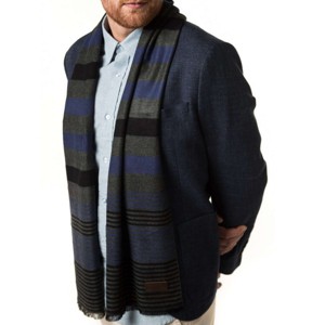 Mio Marino | Men's Cashmere Feel, 100% Cotton Fashion Winter Scarf - 1 of 4