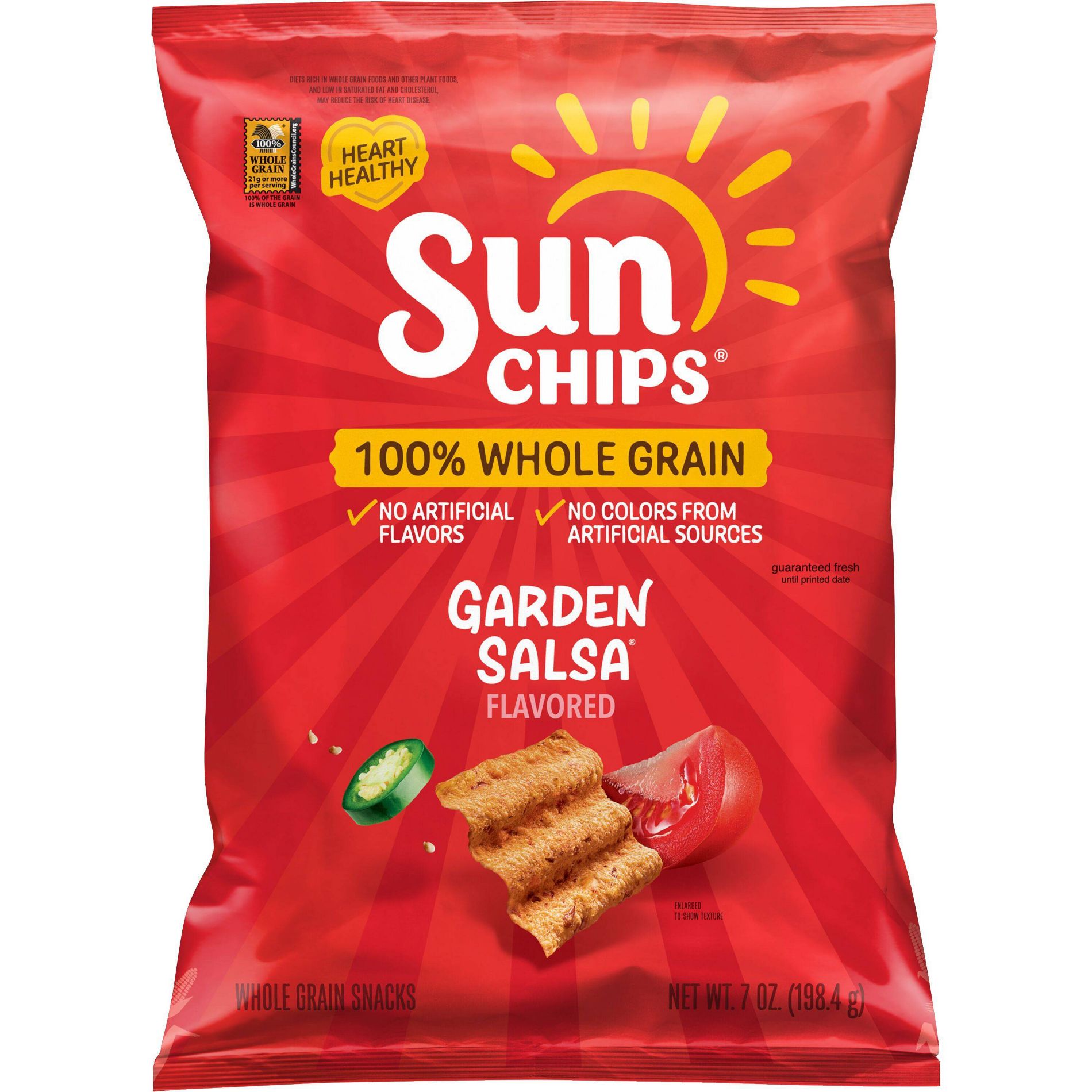 SunChips Garden Salsa Flavored Wholegrain Snacks - 7oz