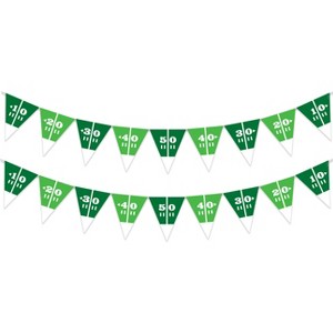 Treasures Gifted Football Birthday Party Supplies - Pennant Banner - 2 Pack - 1 of 1