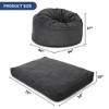 Bean Bag Chair for Adults Teens, Convertible Bean bag Bed from Bean Bag to Mattress for Home Living Room Bedroom - 3 of 4