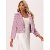 INSPIRE CHIC Women's Collar Warm Winter Outwear Cropped Faux Fur Fluffy Coat - 3 of 4