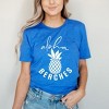 Simply Sage Market Women's Aloha Beaches Pineapple Short Sleeve Graphic Tee - 2 of 3