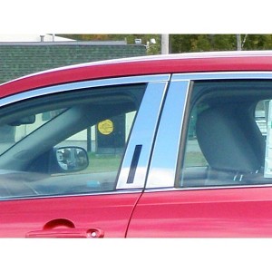QAA is Compatible with 2010-2019 Ford Taurus 4 Piece Stainless Pillar Post Trim, Includes keyless Entry Touch pad PP50490 - 1 of 3