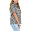 HAPPY BAY Hawaiian Shirts Womens Summer Button Down Beach Party Shirt Casual Blouses Short Sleeve Tropical Vacation Button Up Shirts - 3 of 4