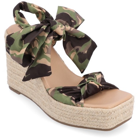 Camouflage discount wedge heels