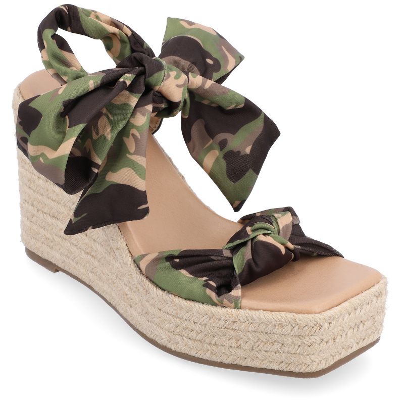 Journee Collection Womens Surria Tru Comfort Foam Espadrille Platform Wedge Sandals, 1 of 11