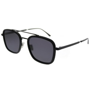 Jimmy Choo  ANS M9 Unisex Square Polarized Sunglasses Black Dark Ruthenium 54mm - 1 of 3