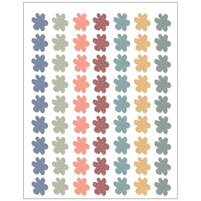 Teacher Created Resources Wonderfully Wild Flowers Mini Stickers, Pack of 378 (Pack of 10)