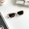 Anna-Kaci Retro Thick Frame Cat Eye Sunglasses with Contrasting Arms and UV400 Protective Lenses - 2 of 2