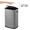 GustoWave 15 Gallon Motion Sensor Trash Can Lid, 55L Motion Sensor Stainless Steel Trash Can for Kitchen and Office - 4 of 4