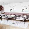 Lusimo Twin Over Twin Metal Bunk Bed with Guard Rails - 2 of 4