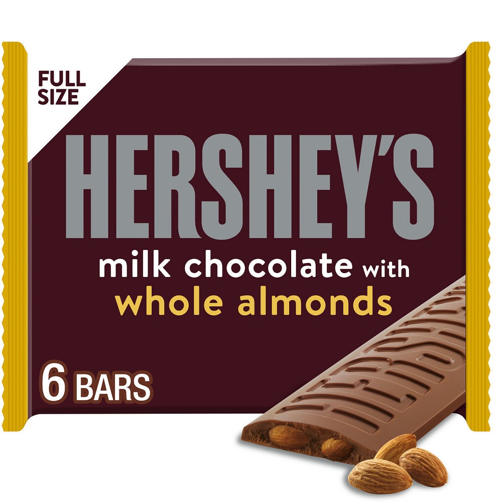 UPC 034000291052 product image for Hershey's Milk Chocolate with Almonds Candy Bars - 6ct | upcitemdb.com