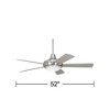 52" Casa Vieja Compass Modern Indoor Ceiling Fan with Dimmable LED Light Remote Control Brushed Nickel Silver for Living Room Kitchen House Bedroom - 4 of 4