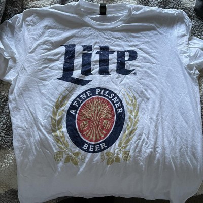 Miller Lite Can Chest Men's White T-Shirt