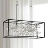 Possini Euro Design Carrine Black Silver Linear Pendant Chandelier 38 1/2" Wide Modern Clear Crystal 8-Light Fixture for Dining Room Kitchen Island - 2 of 4