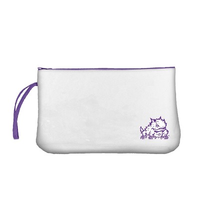 NCAA TCU Horned Frogs Clear Zip Closure Wristlet