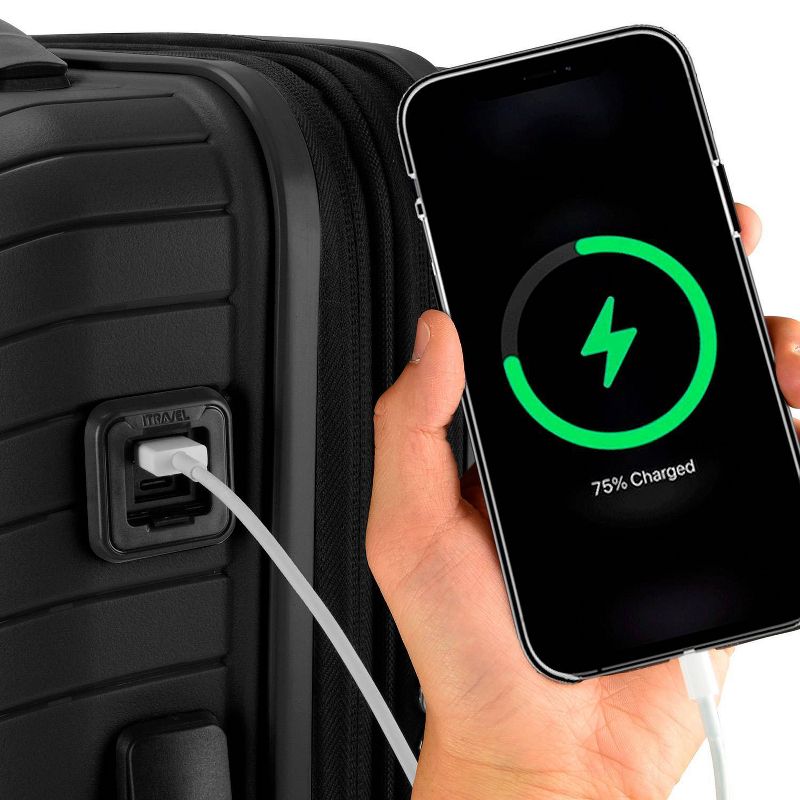 Traveler's Choice Vale 3pc Hardside Spinner Luggage Set with USB Port, 2 of 17