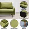 Velvet Loveseat Modern Sofa Tufted Couch with Metal Legs for Living Room, Office - 4 of 4