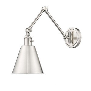 Gayson Industrial Style 1-Light Wall Sconce - Adjustable Steel Design for Custom Lighting - 1 of 4