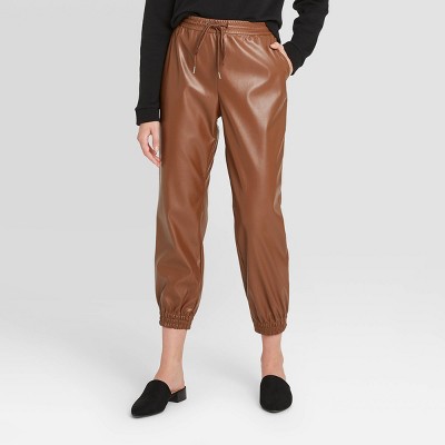 leather look pants target