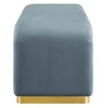Modway Koda Performance Velvet Waterfall Long Bench - 2 of 4