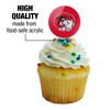WinstonSalem State University Primary Logo Cupcake Picks Toppers Decoration Set of 6 - 3 of 4