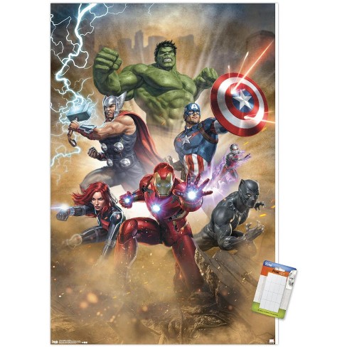 Marvel MCU Movie Collage Poster Framed | Avengers Thor Hulk Iron Man |  11x17 NEW
