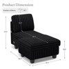 Belffin Modular Sectional Storage Chaise Module for Modular Sectional Sofa Left-Facing Chaise - 2 of 4