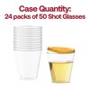 Smarty Had A Party 2 oz. Clear Round Plastic Disposable Shot Glasses - 1200 pcs - 4 of 4