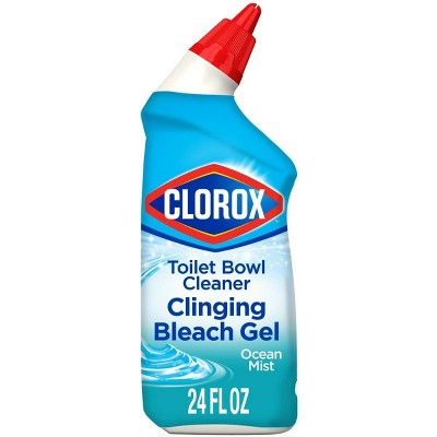 Clorox Toilet Bowl Cleaner Clinging Bleach Gel - Ocean Mist - 24oz