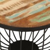vidaXL Coffee Table 19.7 in.x13.8 in. Solid Wood Reclaimed and Steel - 4 of 4