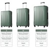 Luggage Sets, 3pcs ABS Hardside Light Suitcase, Expandable Suitcase w/Spinner Wheels Collision-Protection Angle TSA Lock Carry On 20"+24''+28" - 2 of 4