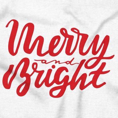 Classic Christmas Merry and Bright Graphic T Shirt Men or Women Brisco Brands