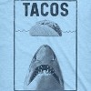Mens Tacos Shark T Shirt Funny Jaws Tee For Guys - Crazy Dog Men's T Shirt - 2 of 4