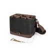 Picnic Time Beer Caddy Cooler Tote with Opener Black/Brown: Portable Beverage Server, Adjustable Strap, 72-Volume Capacity - 2 of 4