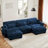Christopher Knight Home Clare Modular Oversized Button Tufted Velvet Sectional Sofa with Movable Ottomans - 2 of 4