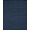 Unique Loom Solid Shag Solid Indoor Woven Area Rug - 2 of 4