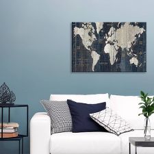Nacnic Film for framing World Map Poster with Images of the World Watercolour Style Map of the World Paper 250 Grams 30x40cm Model A Foil Maps Home Decor