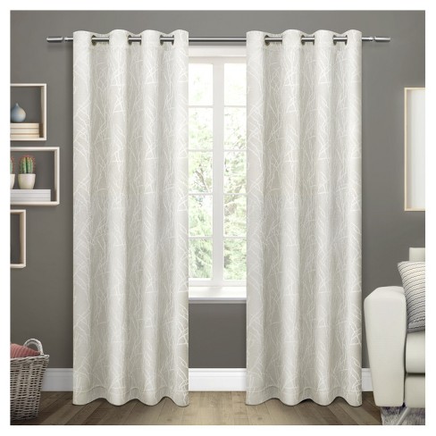 Home Boutique Grommet Sheer Panels With Insulated Blackout Lining